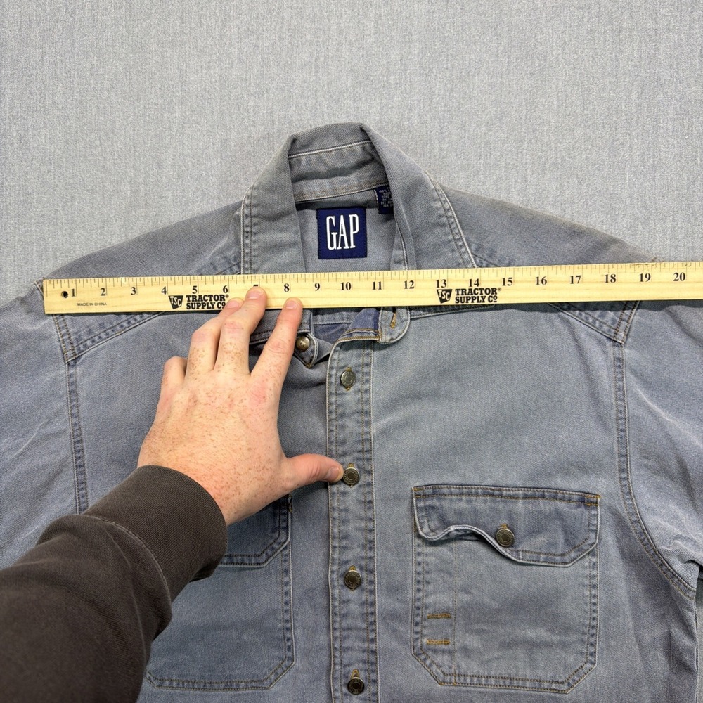 Vintage GAP‎ Type II Denim Trucker Jean Jacket Mens Size Medium 90s Faded - Picture 5 of 8